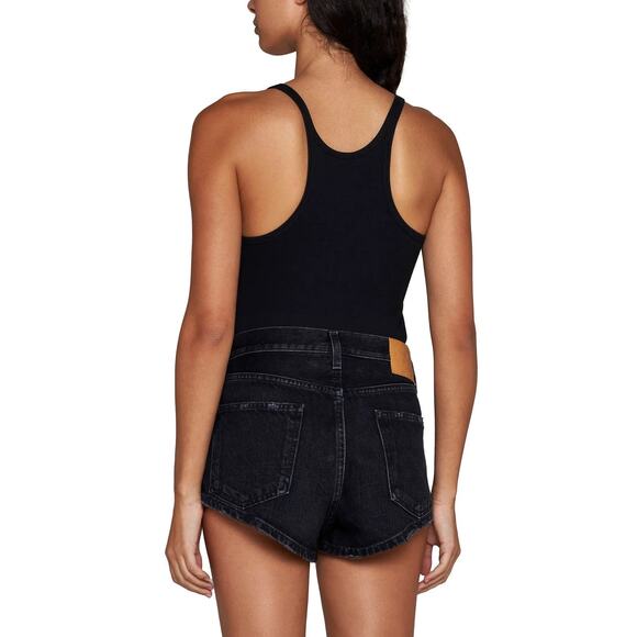 Alanui Pattern Embroidered Denim Shorts - 28 - Navy - Picture 4 of 5